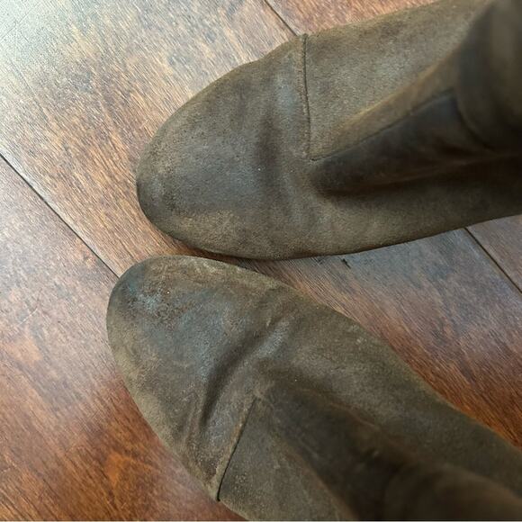 Rag & Bone Women's Distressed Brown Suede Ankle Boots w/ Stacked Heels, Size 6.5 - Picture 6 of 16